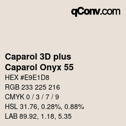 Farbcode: Caparol 3D plus - Caparol Onyx 55 | qconv.com