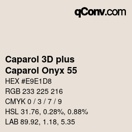 Code couleur: Caparol 3D plus - Caparol Onyx 55 | qconv.com