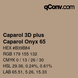 Código de color: Caparol 3D plus - Caparol Onyx 65 | qconv.com