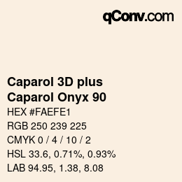 Color code: Caparol 3D plus - Caparol Onyx 90 | qconv.com