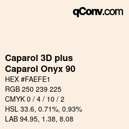 Code couleur: Caparol 3D plus - Caparol Onyx 90 | qconv.com