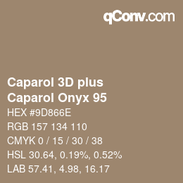 Color code: Caparol 3D plus - Caparol Onyx 95 | qconv.com