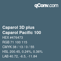 カラーコード: Caparol 3D plus - Caparol Pacific 100 | qconv.com