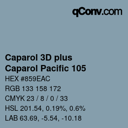 Color code: Caparol 3D plus - Caparol Pacific 105 | qconv.com