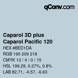 Color code: Caparol 3D plus - Caparol Pacific 120 | qconv.com