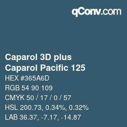 Farbcode: Caparol 3D plus - Caparol Pacific 125 | qconv.com