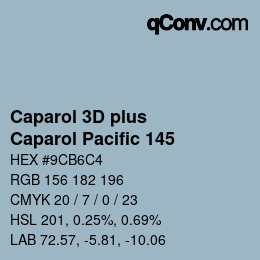 Farbcode: Caparol 3D plus - Caparol Pacific 145 | qconv.com