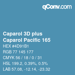 Color code: Caparol 3D plus - Caparol Pacific 165 | qconv.com