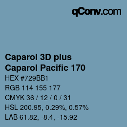 Color code: Caparol 3D plus - Caparol Pacific 170 | qconv.com