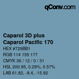 Color code: Caparol 3D plus - Caparol Pacific 170 | qconv.com