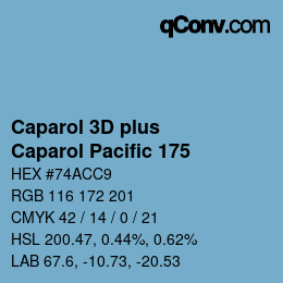 Farbcode: Caparol 3D plus - Caparol Pacific 175 | qconv.com
