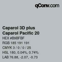 Farbcode: Caparol 3D plus - Caparol Pacific 20 | qconv.com