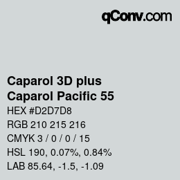 カラーコード: Caparol 3D plus - Caparol Pacific 55 | qconv.com