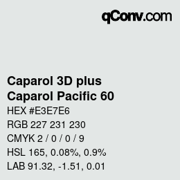 Color code: Caparol 3D plus - Caparol Pacific 60 | qconv.com