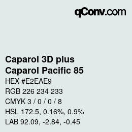 Color code: Caparol 3D plus - Caparol Pacific 85 | qconv.com