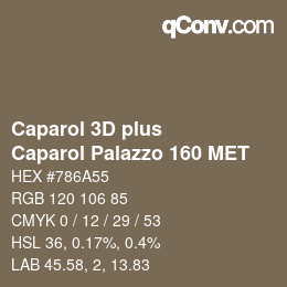 Farbcode: Caparol 3D plus - Caparol Palazzo 160 MET | qconv.com