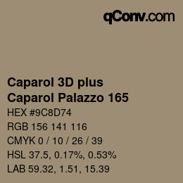 カラーコード: Caparol 3D plus - Caparol Palazzo 165 | qconv.com