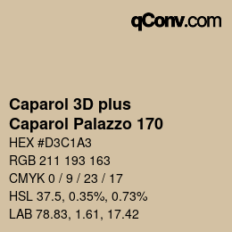 Color code: Caparol 3D plus - Caparol Palazzo 170 | qconv.com