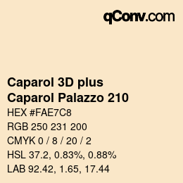 カラーコード: Caparol 3D plus - Caparol Palazzo 210 | qconv.com