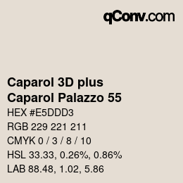 カラーコード: Caparol 3D plus - Caparol Palazzo 55 | qconv.com