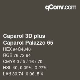 Farbcode: Caparol 3D plus - Caparol Palazzo 65 | qconv.com