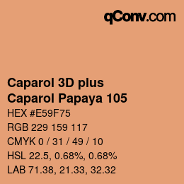 カラーコード: Caparol 3D plus - Caparol Papaya 105 | qconv.com