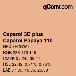 カラーコード: Caparol 3D plus - Caparol Papaya 110 | qconv.com