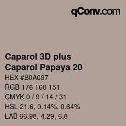 Farbcode: Caparol 3D plus - Caparol Papaya 20 | qconv.com