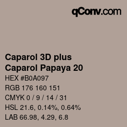 カラーコード: Caparol 3D plus - Caparol Papaya 20 | qconv.com