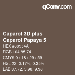 Farbcode: Caparol 3D plus - Caparol Papaya 5 | qconv.com