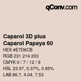 Farbcode: Caparol 3D plus - Caparol Papaya 60 | qconv.com