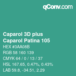 Color code: Caparol 3D plus - Caparol Patina 105 | qconv.com