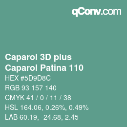Farbcode: Caparol 3D plus - Caparol Patina 110 | qconv.com