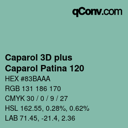 Color code: Caparol 3D plus - Caparol Patina 120 | qconv.com