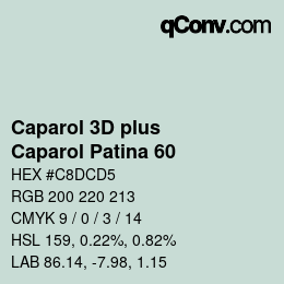 カラーコード: Caparol 3D plus - Caparol Patina 60 | qconv.com