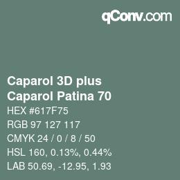 カラーコード: Caparol 3D plus - Caparol Patina 70 | qconv.com
