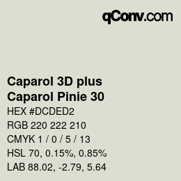 Color code: Caparol 3D plus - Caparol Pinie 30 | qconv.com