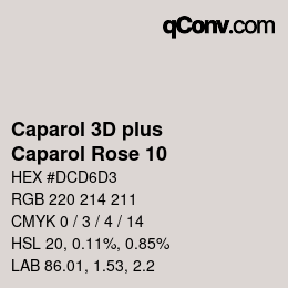 カラーコード: Caparol 3D plus - Caparol Rose 10 | qconv.com