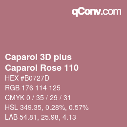 Farbcode: Caparol 3D plus - Caparol Rose 110 | qconv.com