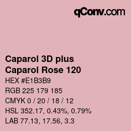 Código de color: Caparol 3D plus - Caparol Rose 120 | qconv.com