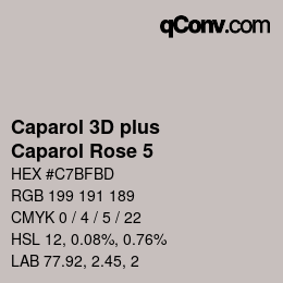 Farbcode: Caparol 3D plus - Caparol Rose 5 | qconv.com