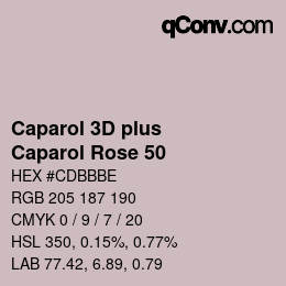 Código de color: Caparol 3D plus - Caparol Rose 50 | qconv.com