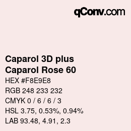 カラーコード: Caparol 3D plus - Caparol Rose 60 | qconv.com