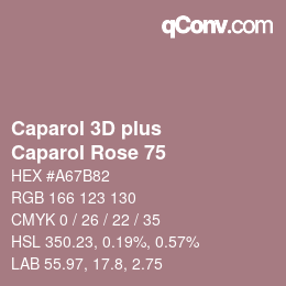 Farbcode: Caparol 3D plus - Caparol Rose 75 | qconv.com