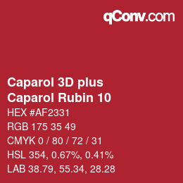 Color code: Caparol 3D plus - Caparol Rubin 10 | qconv.com