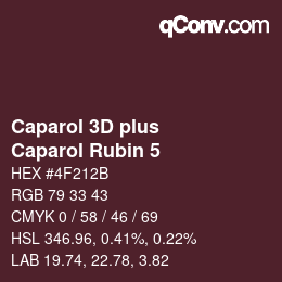 Color code: Caparol 3D plus - Caparol Rubin 5 | qconv.com