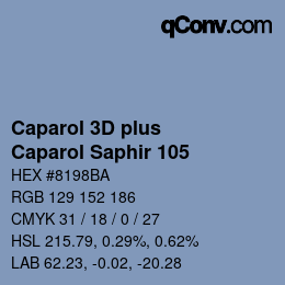 Code couleur: Caparol 3D plus - Caparol Saphir 105 | qconv.com