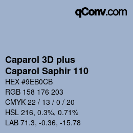 Código de color: Caparol 3D plus - Caparol Saphir 110 | qconv.com