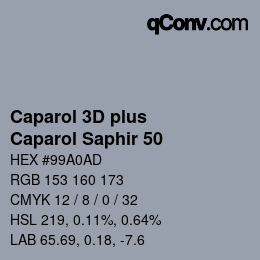 カラーコード: Caparol 3D plus - Caparol Saphir 50 | qconv.com