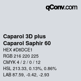 Farbcode: Caparol 3D plus - Caparol Saphir 60 | qconv.com